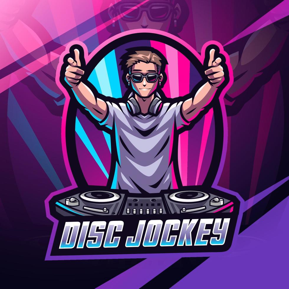 disco fantino esport portafortuna logo design vettore