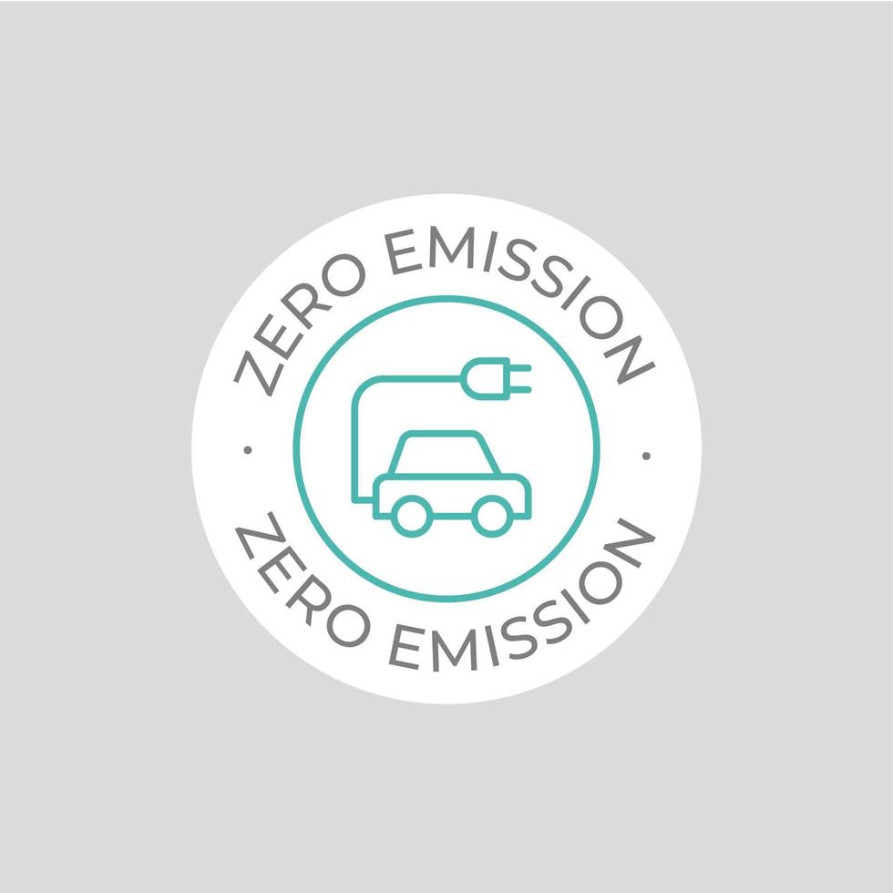 zero emissione vettore icona. semplice elemento illustrazione