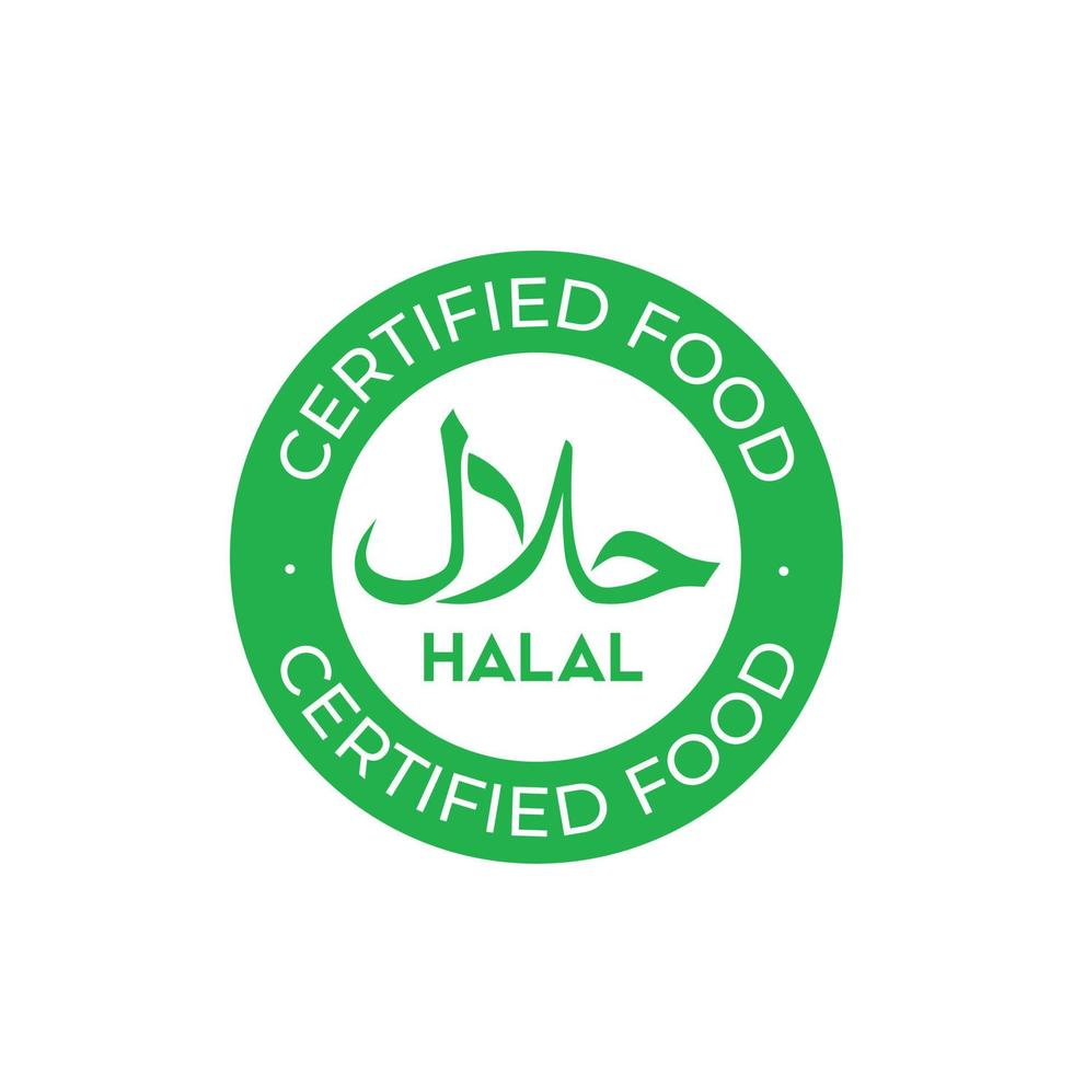 halal vettore cerchio semplice icona