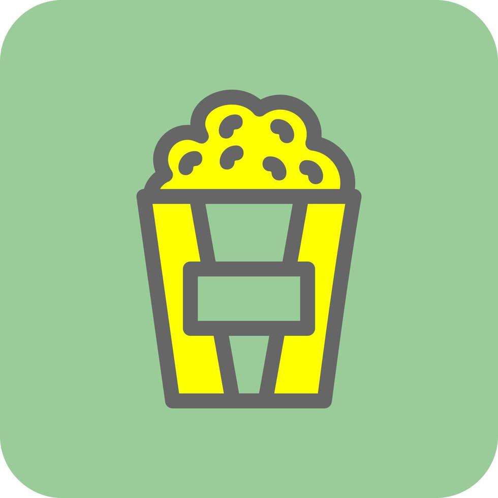 Popcorn vettore icona design