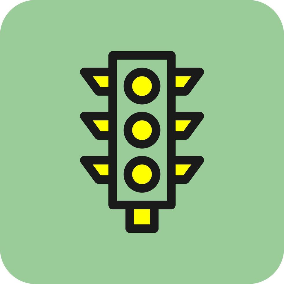 traffico leggero vettore icona design