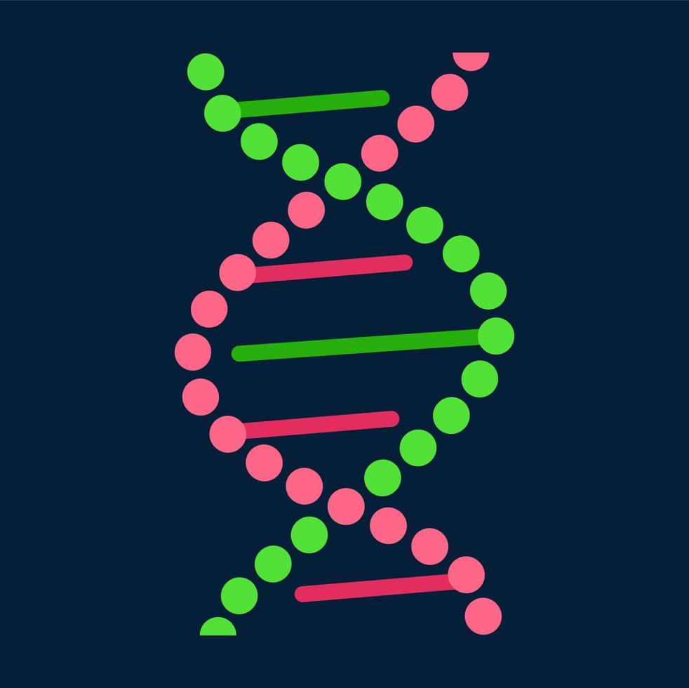 umano geni cellula, dna molecole elica struttura vettore