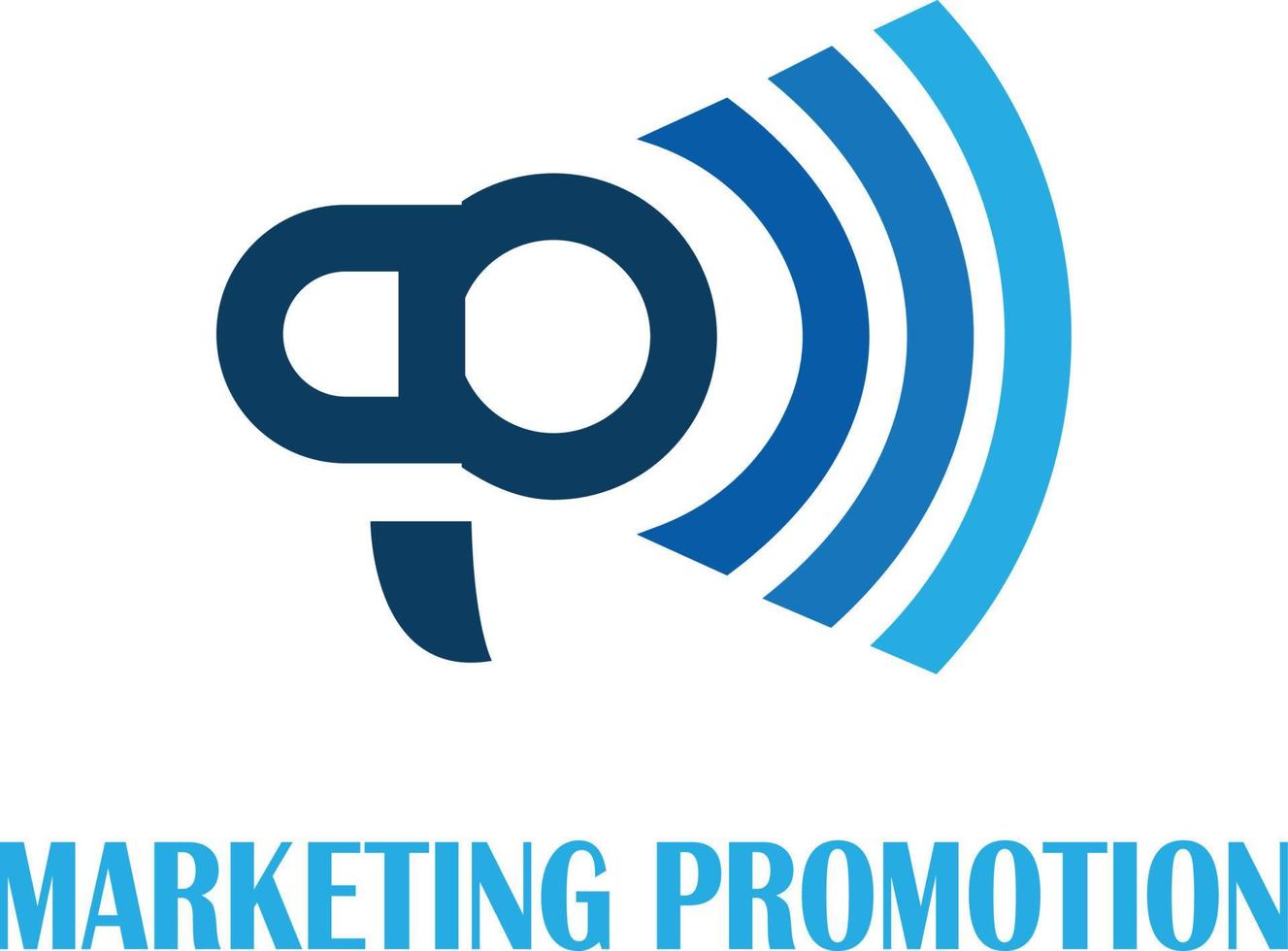 megafono marketing logo vettore file
