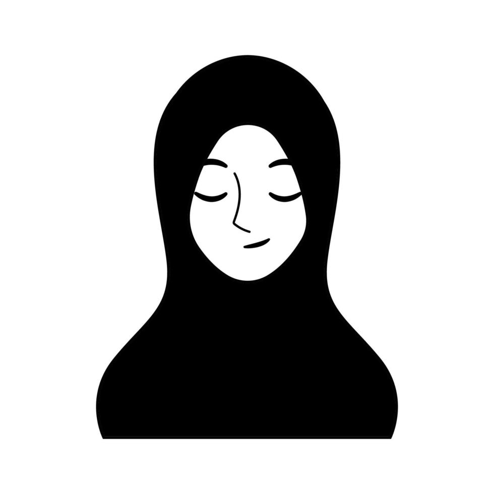 vettore illustrazione di avatar donna