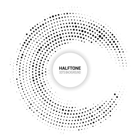 Sfondo punti mezzatinta vettore