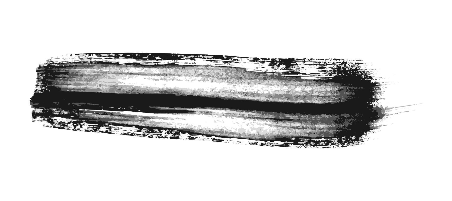 nero spazzola ictus. mano disegnato inchiostro individuare isolato su bianca sfondo. vettore illustrazione