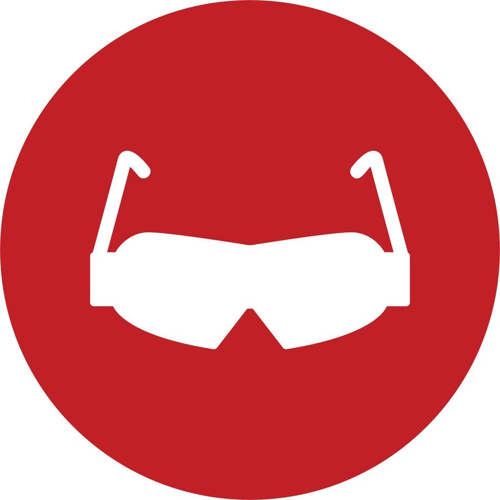 sicurezza occhiali vettore icona