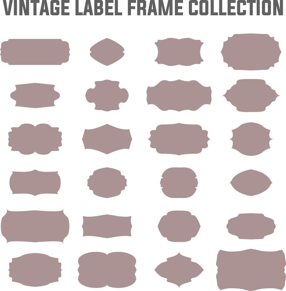Vintage ▾ etichetta telaio collezione vettore