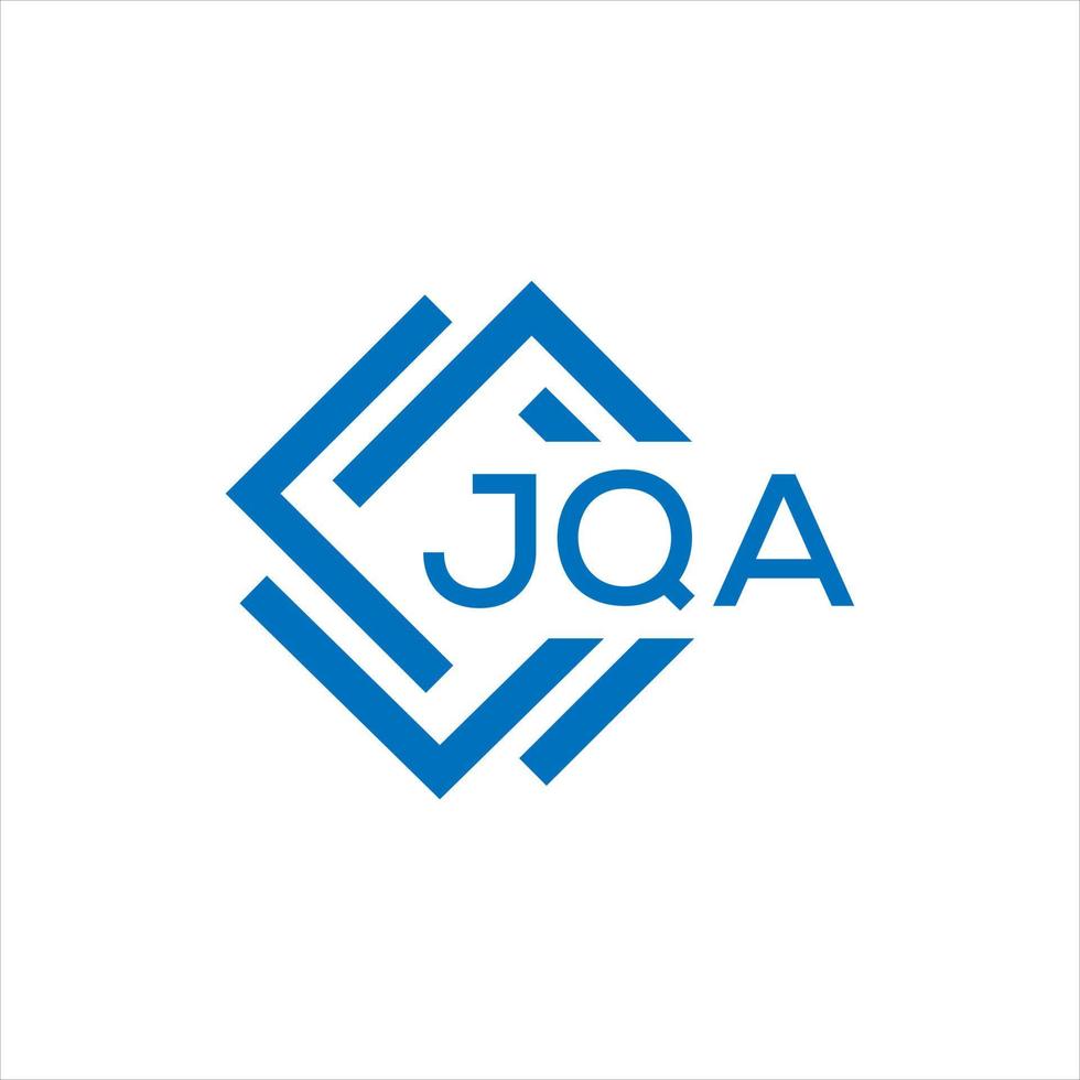 jqa lettera logo design su nero sfondo. jqa creativo cerchio lettera logo concetto. jqa lettera design. vettore