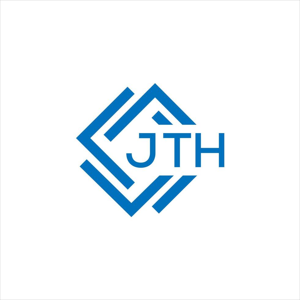 jth lettera logo design su bianca sfondo. jth creativo cerchio lettera logo concetto. jth lettera design. vettore