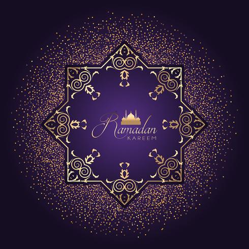 Sfondo decorativo di Ramadan con coriandoli vettore