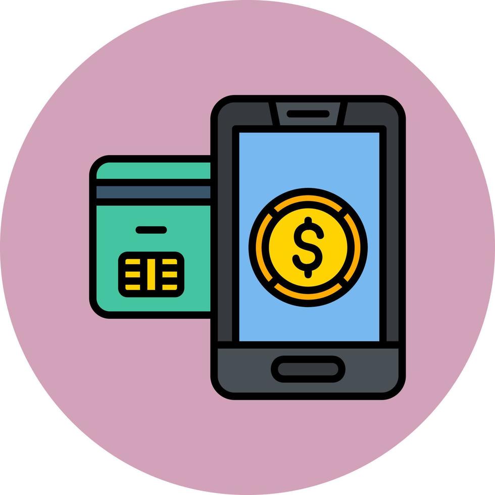 icona vettore mobile banking
