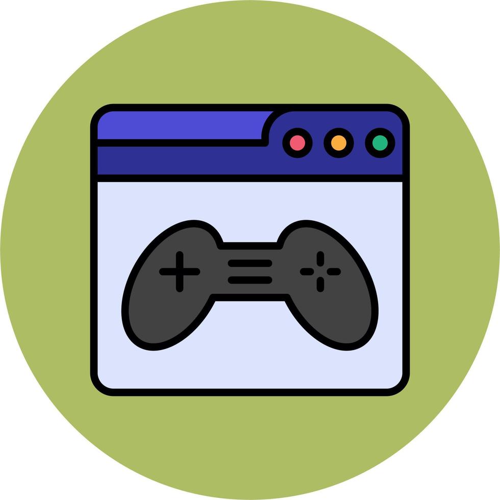 del browser Giochi vettore icona