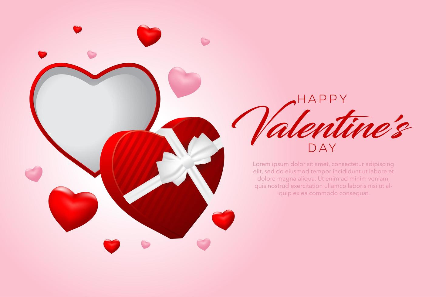 felice giorno di San Valentino sfondo vettore