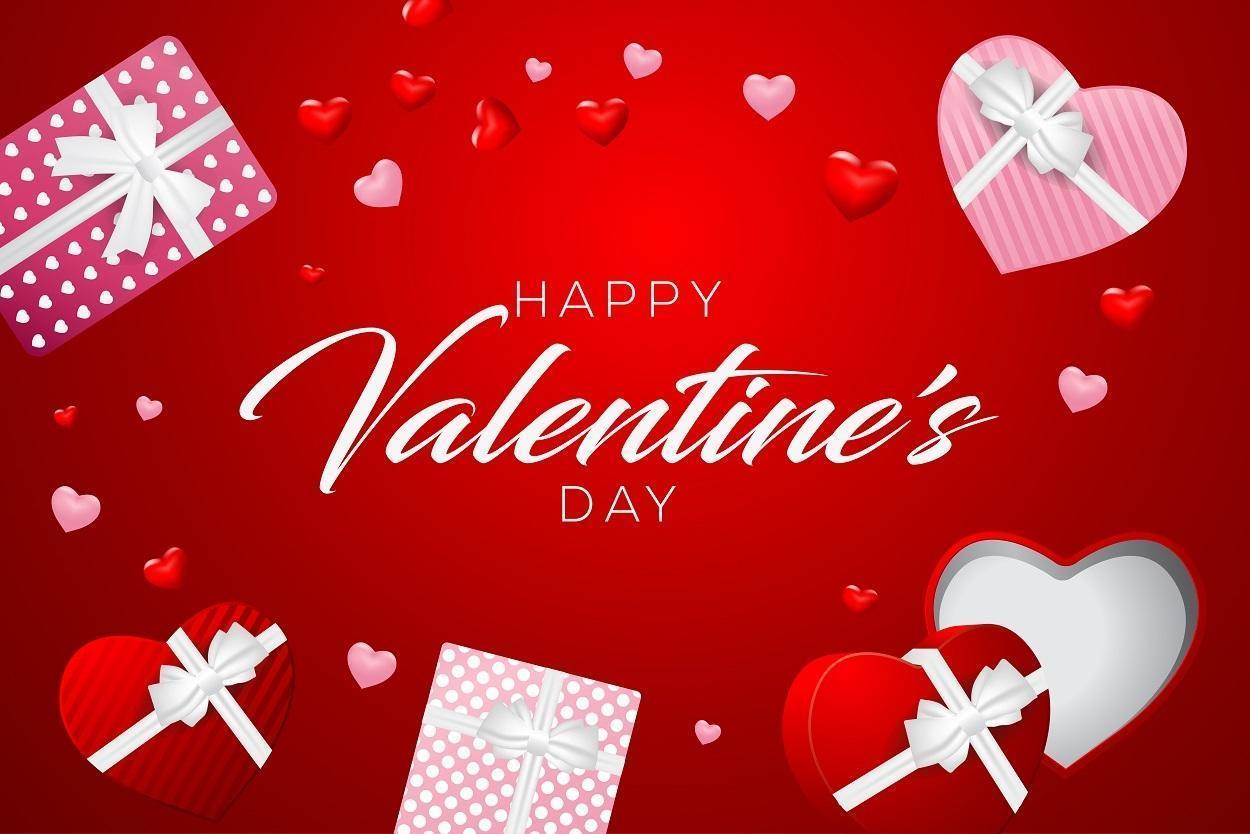 felice giorno di San Valentino sfondo vettore