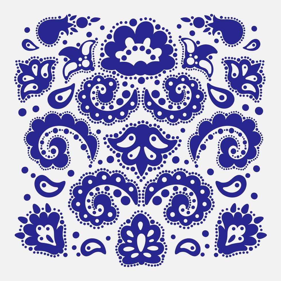 modello creatore tatar ornamento elementi vettore illustrazione
