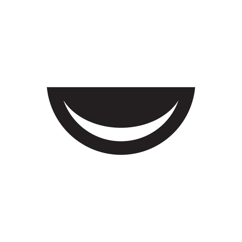 astratto Sorridi logo design concetto isolato su bianca sfondo. vettore