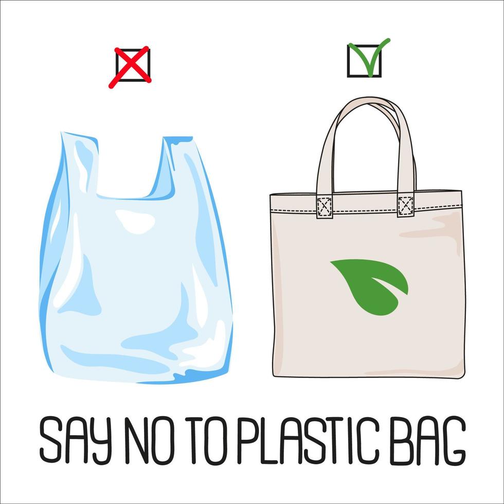 fermare plastica globale ecologico problema vettore illustrazione impostato