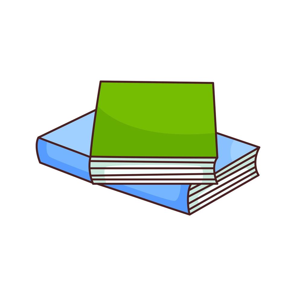 vettore libri, isolato illustrazione su bianca sfondo