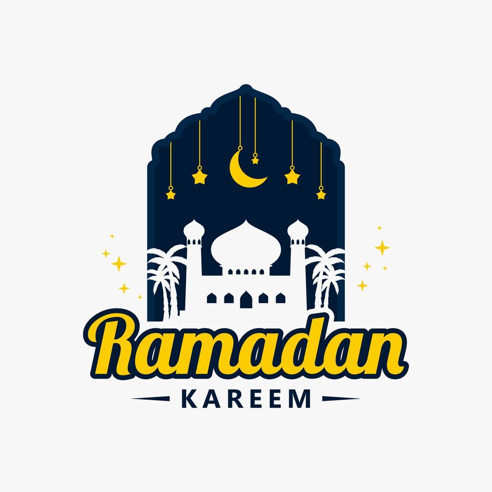 Ramadan kareem logo vettore design