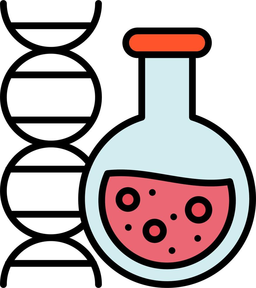 dna test vettore icona