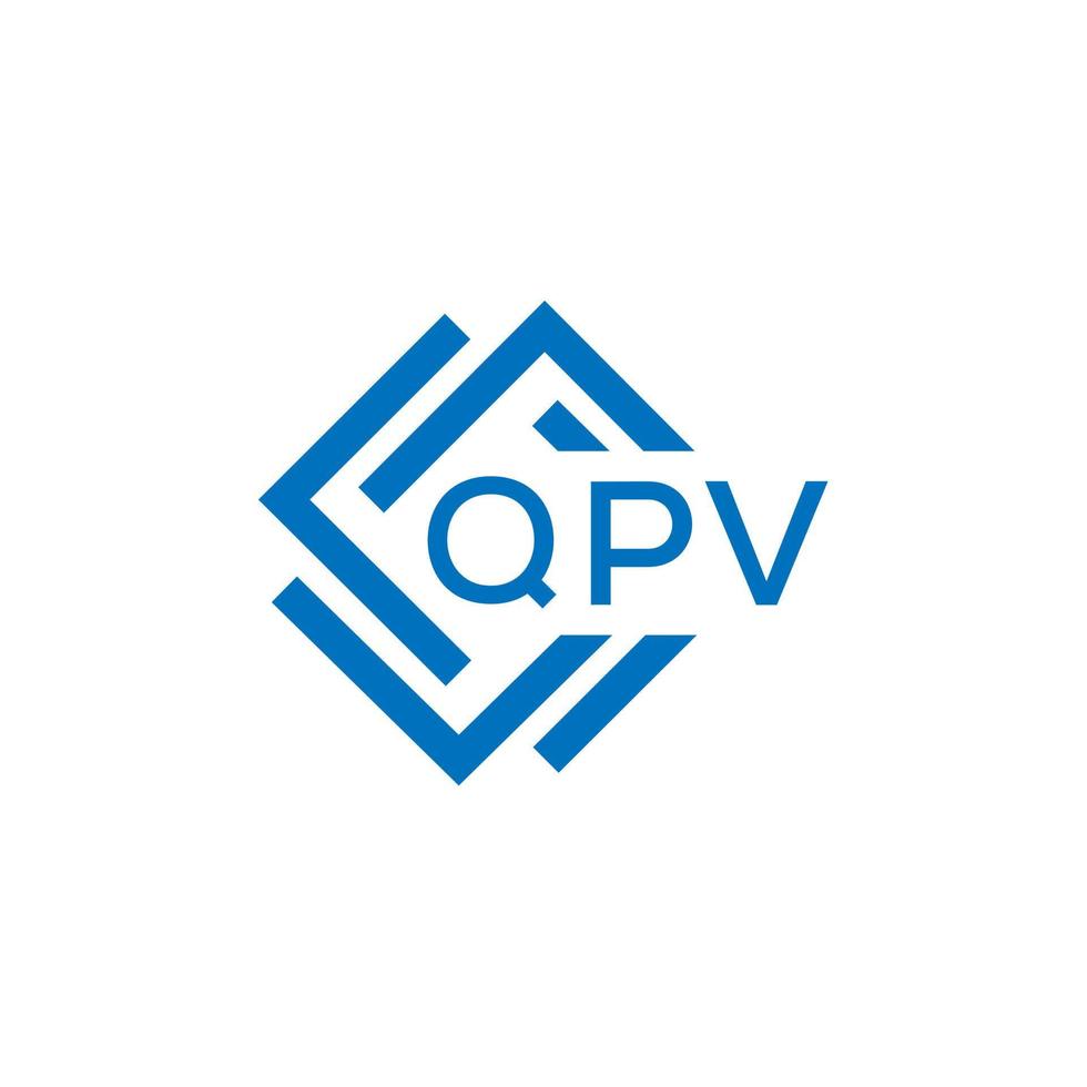 qpv lettera logo design su bianca sfondo. qpv creativo cerchio lettera logo concetto. qpv lettera design. vettore