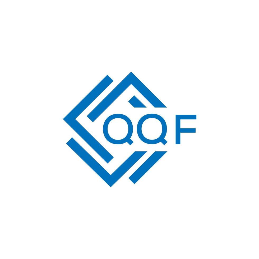 qqf lettera logo design su bianca sfondo. qqf creativo cerchio lettera logo concetto. qqf lettera design. vettore