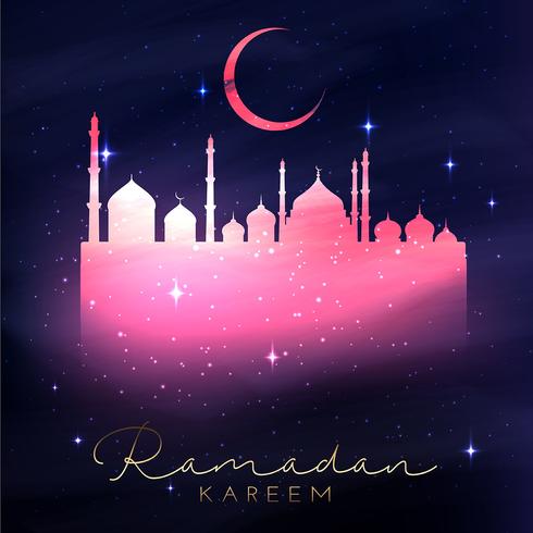 Sfondo decorativo di Ramadan vettore