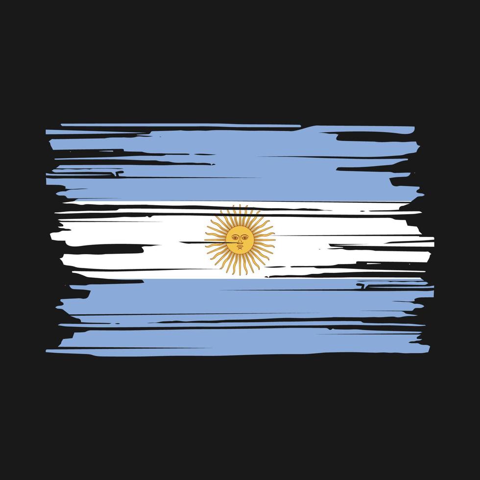 pennello bandiera argentina vettore