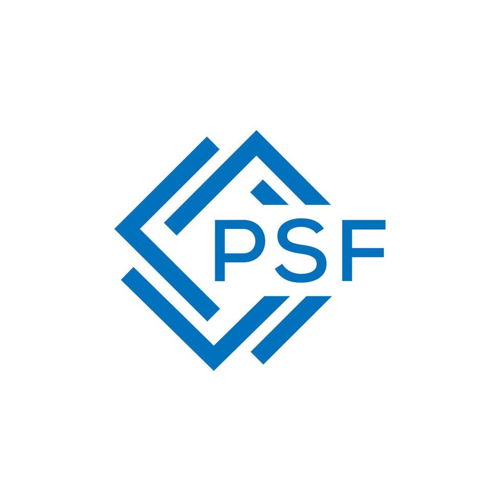 psf lettera logo design su bianca sfondo. psf creativo cerchio lettera logo concetto. psf lettera design. vettore