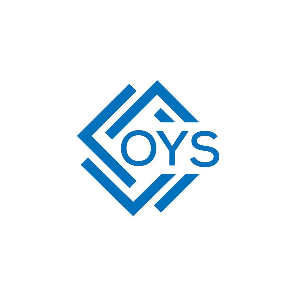 oys lettera logo design su bianca sfondo. oys creativo cerchio lettera logo concetto. oys lettera design. vettore