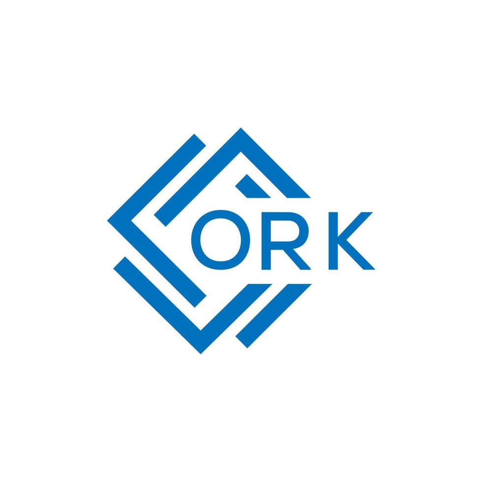 ork lettera logo design su bianca sfondo. ork creativo cerchio lettera logo concetto. ork lettera design. vettore