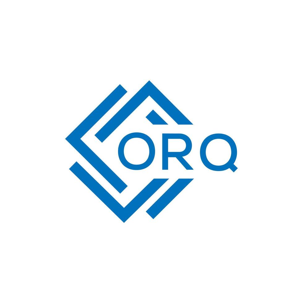 orq lettera logo design su bianca sfondo. orq creativo cerchio lettera logo concetto. orq lettera design. vettore