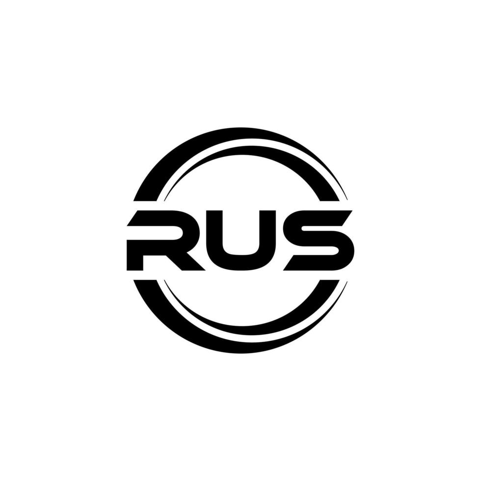 rus lettera logo design nel illustrazione. vettore logo, calligrafia disegni per logo, manifesto, invito, eccetera.