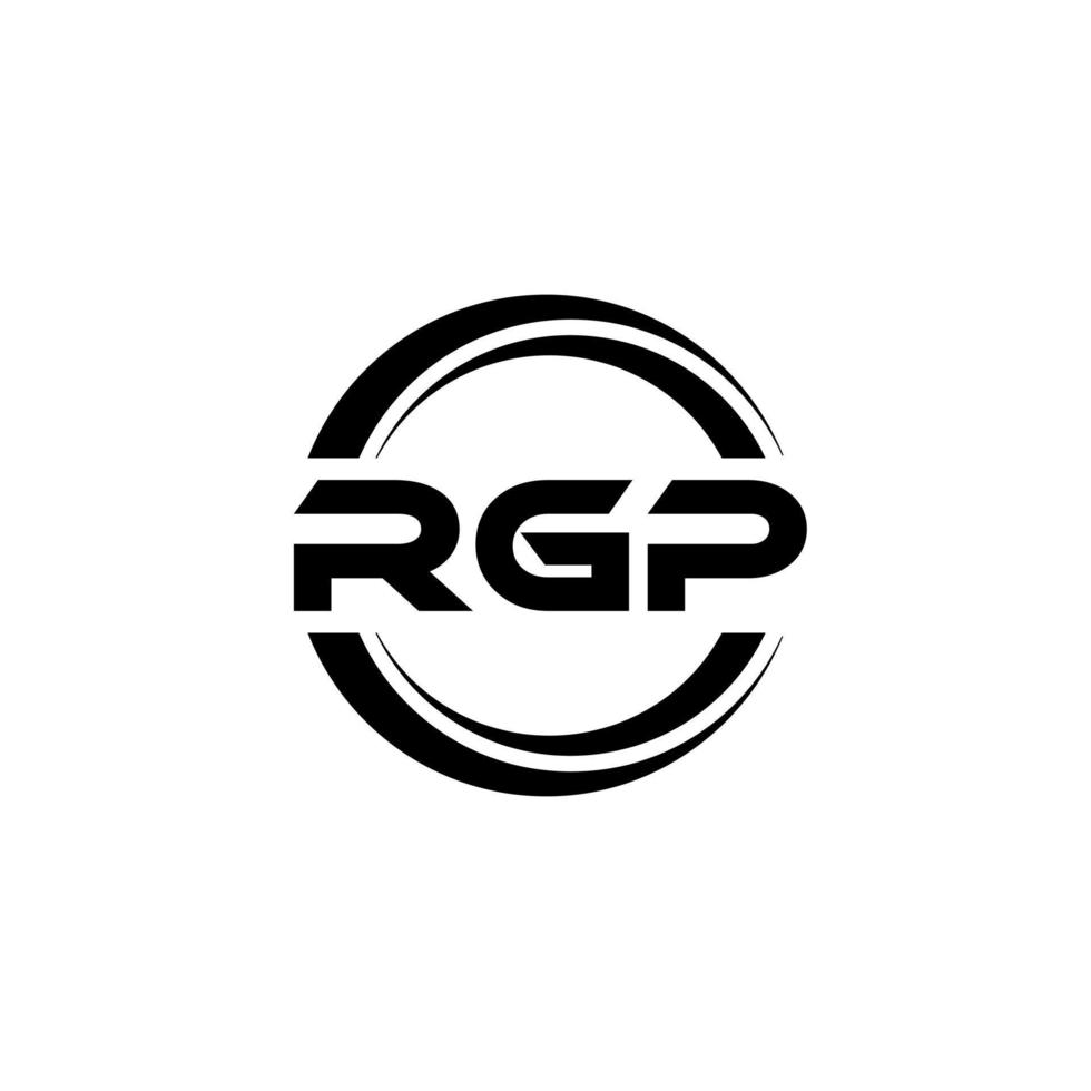 rgp lettera logo design nel illustrazione. vettore logo, calligrafia disegni per logo, manifesto, invito, eccetera.