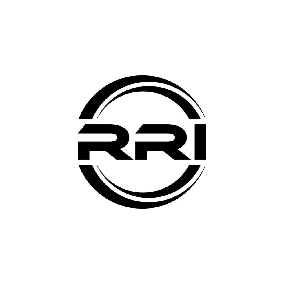 rri lettera logo design nel illustrazione. vettore logo, calligrafia disegni per logo, manifesto, invito, eccetera.