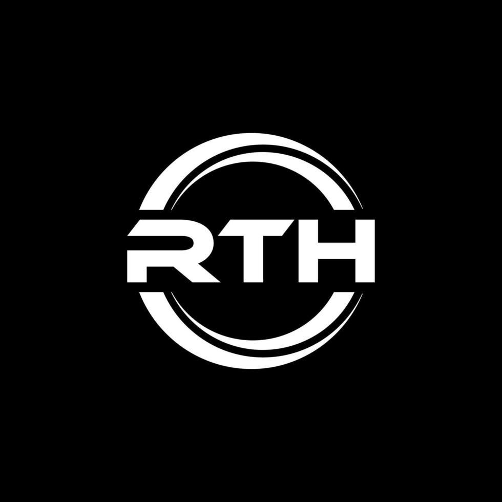 rth lettera logo design nel illustrazione. vettore logo, calligrafia disegni per logo, manifesto, invito, eccetera.