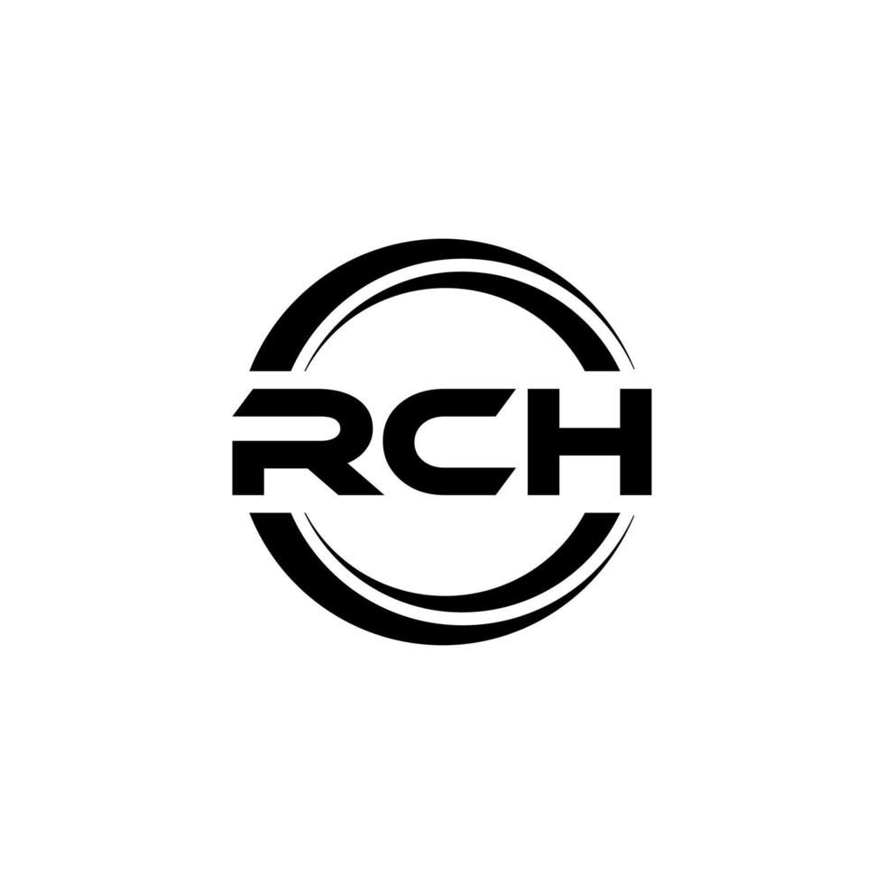 rch lettera logo design nel illustrazione. vettore logo, calligrafia disegni per logo, manifesto, invito, eccetera.