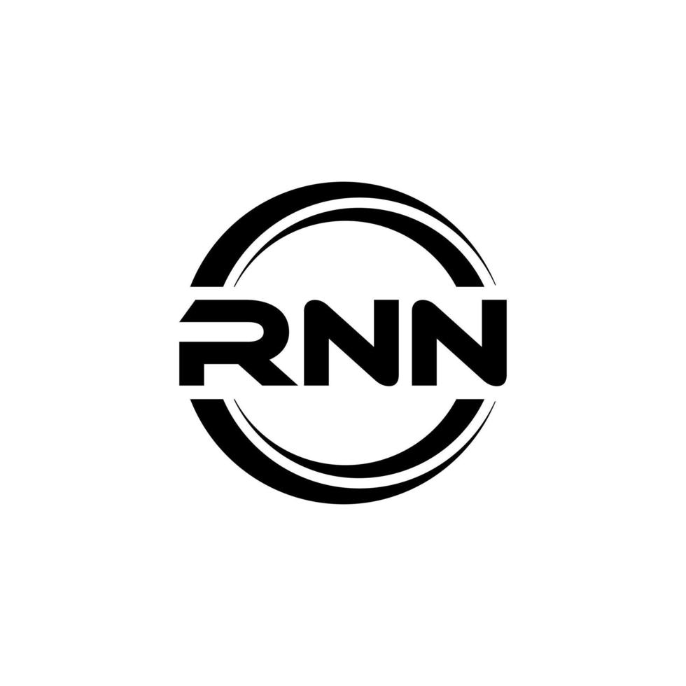 rnn lettera logo design nel illustrazione. vettore logo, calligrafia disegni per logo, manifesto, invito, eccetera.