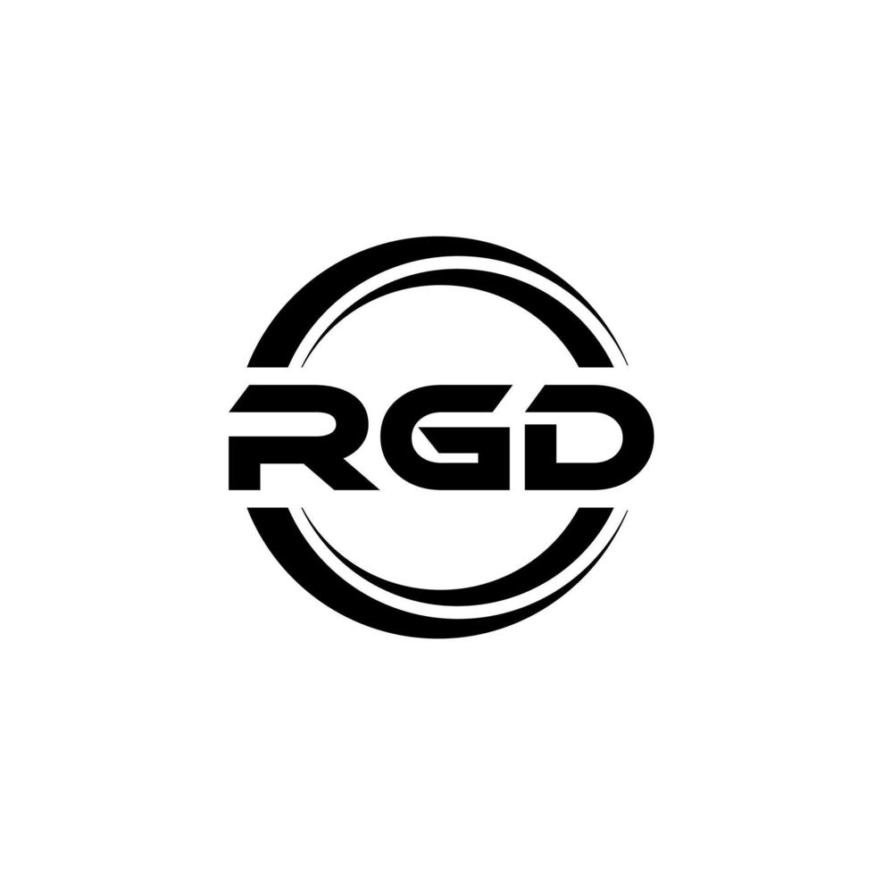 rgd lettera logo design nel illustrazione. vettore logo, calligrafia disegni per logo, manifesto, invito, eccetera.