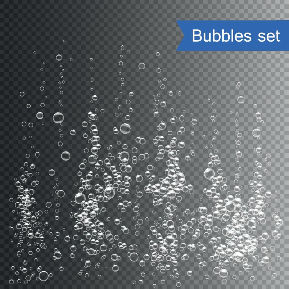 bolle sotto acqua vettore illustrazione