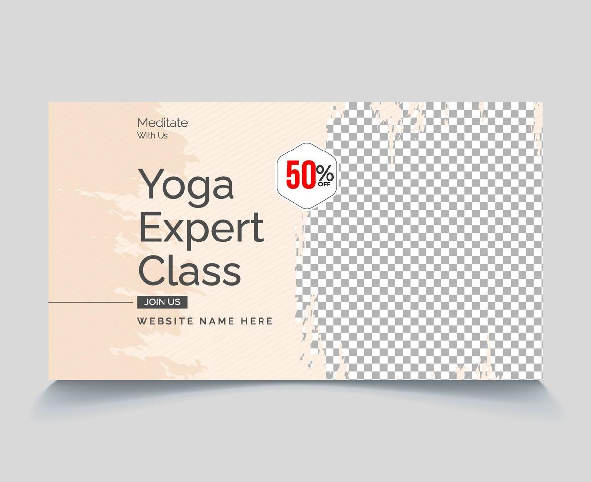 yoga esperto classe vettore eps file ragnatela video miniatura design