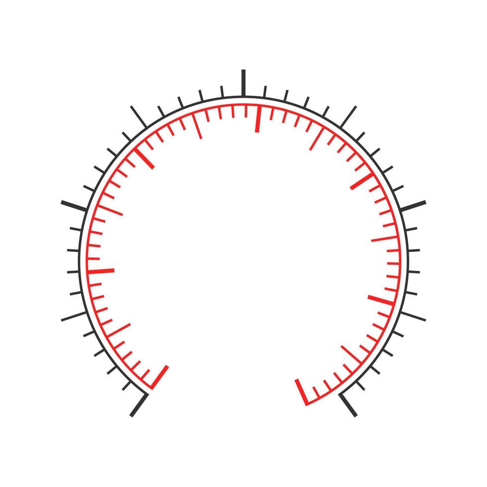 navigatore o indicatore attrezzo misurazione pannello di controllo modello con Due circolare grafici. pressione metro, manometro, barometro, tachimetro, tonometro, termometro scala vettore