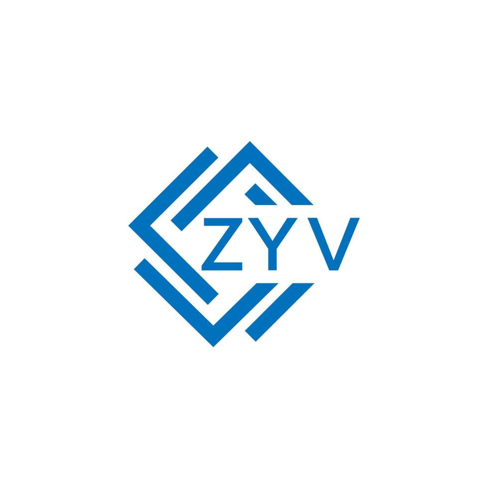 zyv tecnologia lettera logo design su bianca sfondo. zyv creativo iniziali tecnologia lettera logo concetto. zyv tecnologia lettera design. vettore