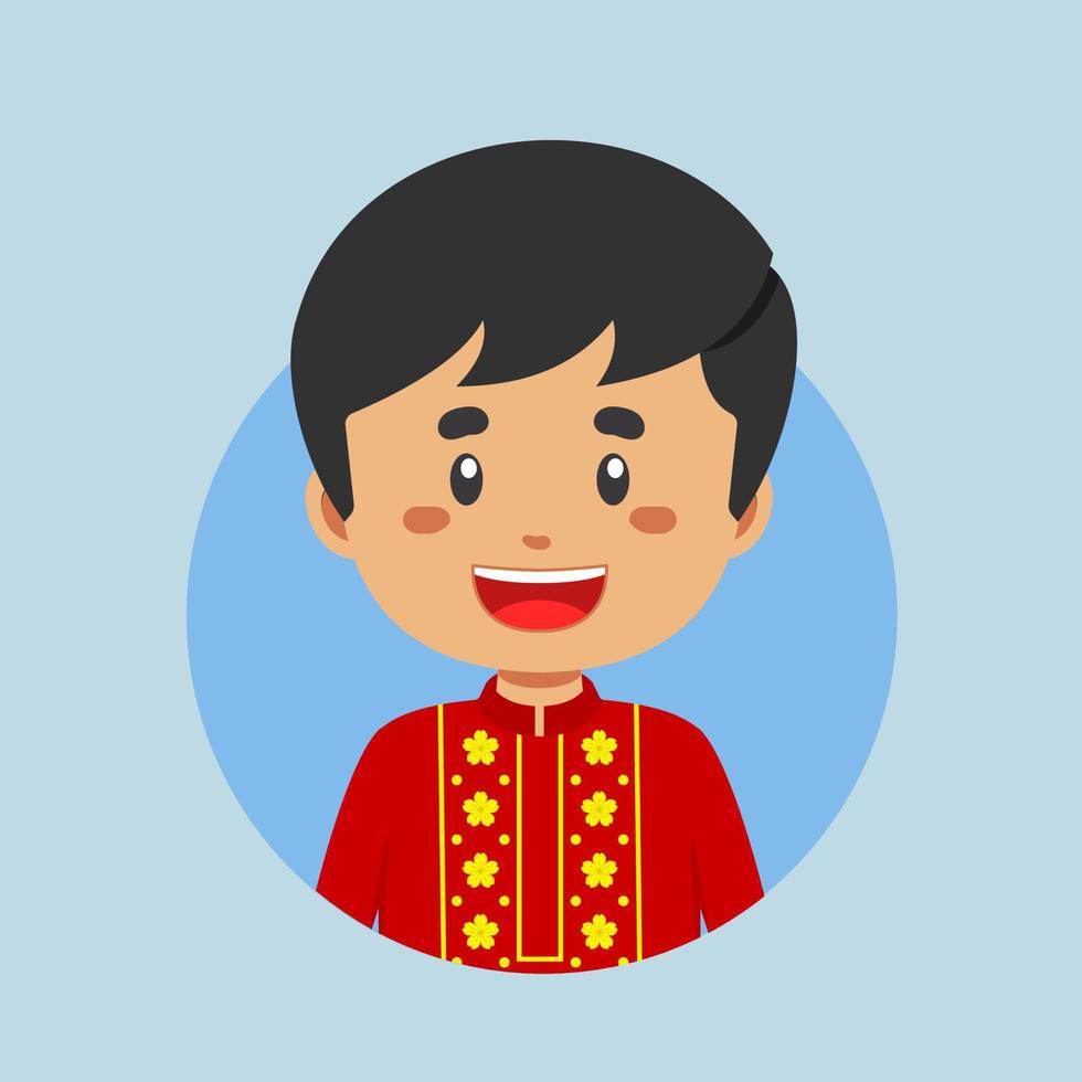 avatar di un' bangladesh personaggio vettore