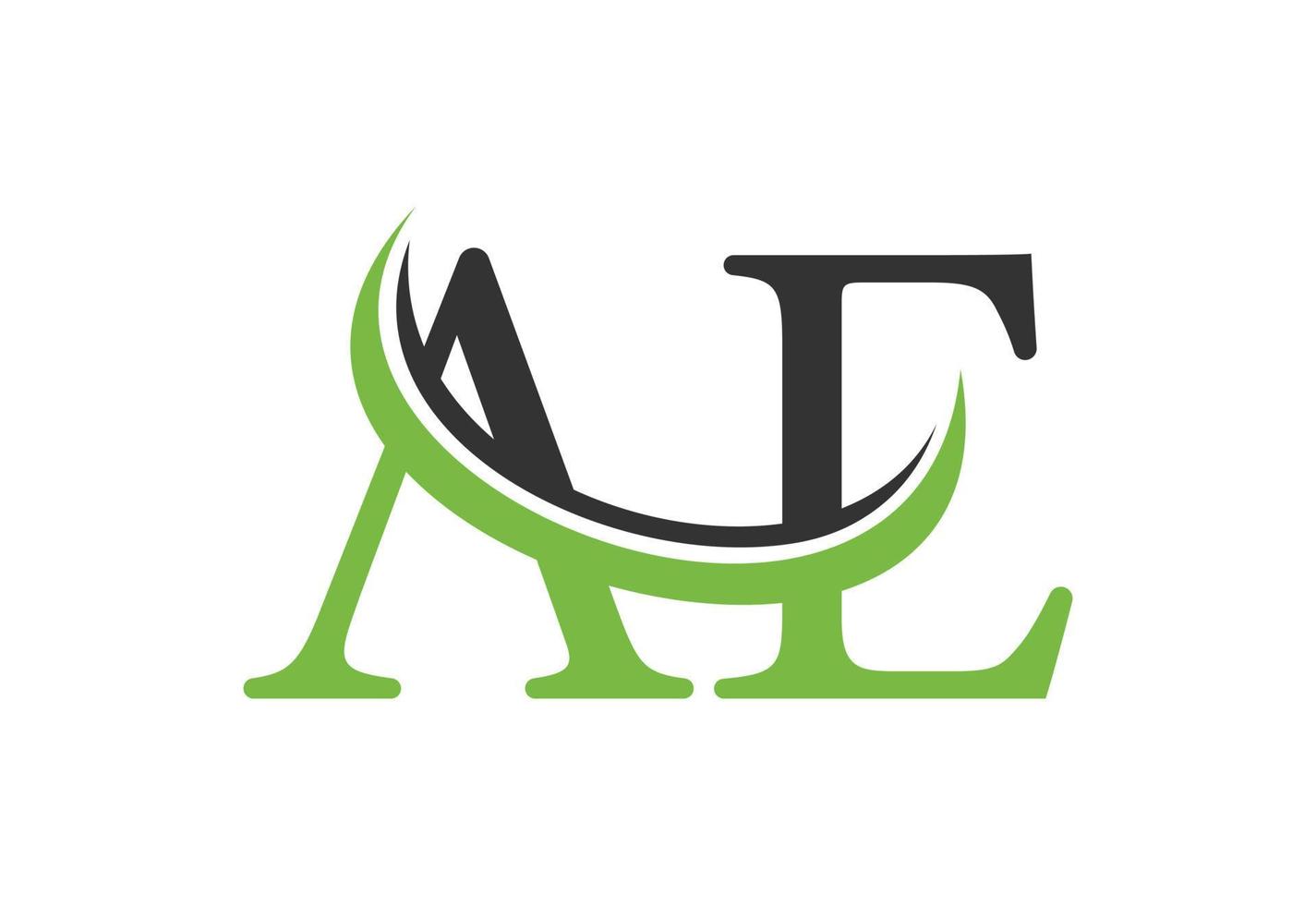 iniziale ae lettera logo disegno, vettore design concetto