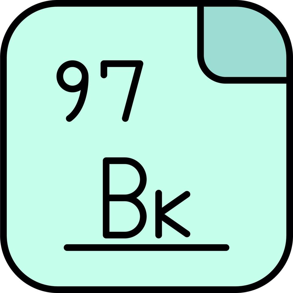 berkelium vettore icona