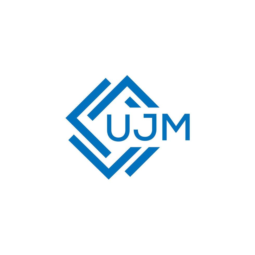 ujm tecnologia lettera logo design su bianca sfondo. ujm creativo iniziali tecnologia lettera logo concetto. ujm tecnologia lettera design. vettore