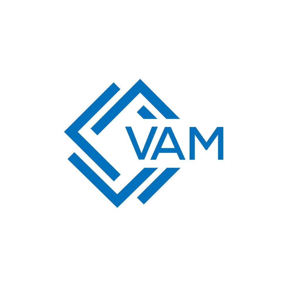 vam tecnologia lettera logo design su bianca sfondo. vam creativo iniziali tecnologia lettera logo concetto. vam tecnologia lettera design. vettore