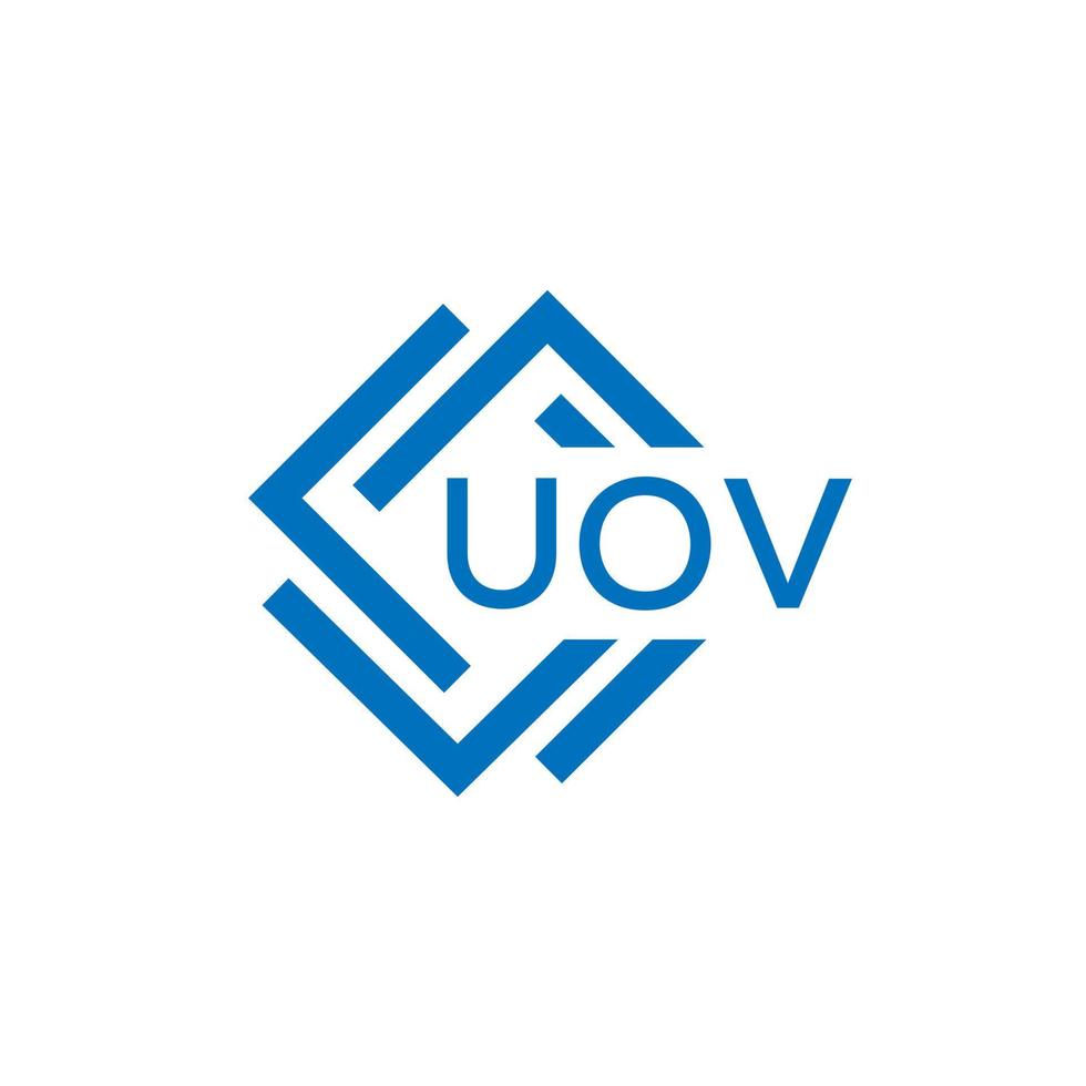 uov tecnologia lettera logo design su bianca sfondo. uov creativo iniziali tecnologia lettera logo concetto. uov tecnologia lettera design. vettore